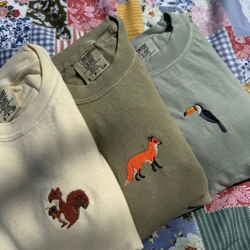 Fox Embroidered T-Shirt