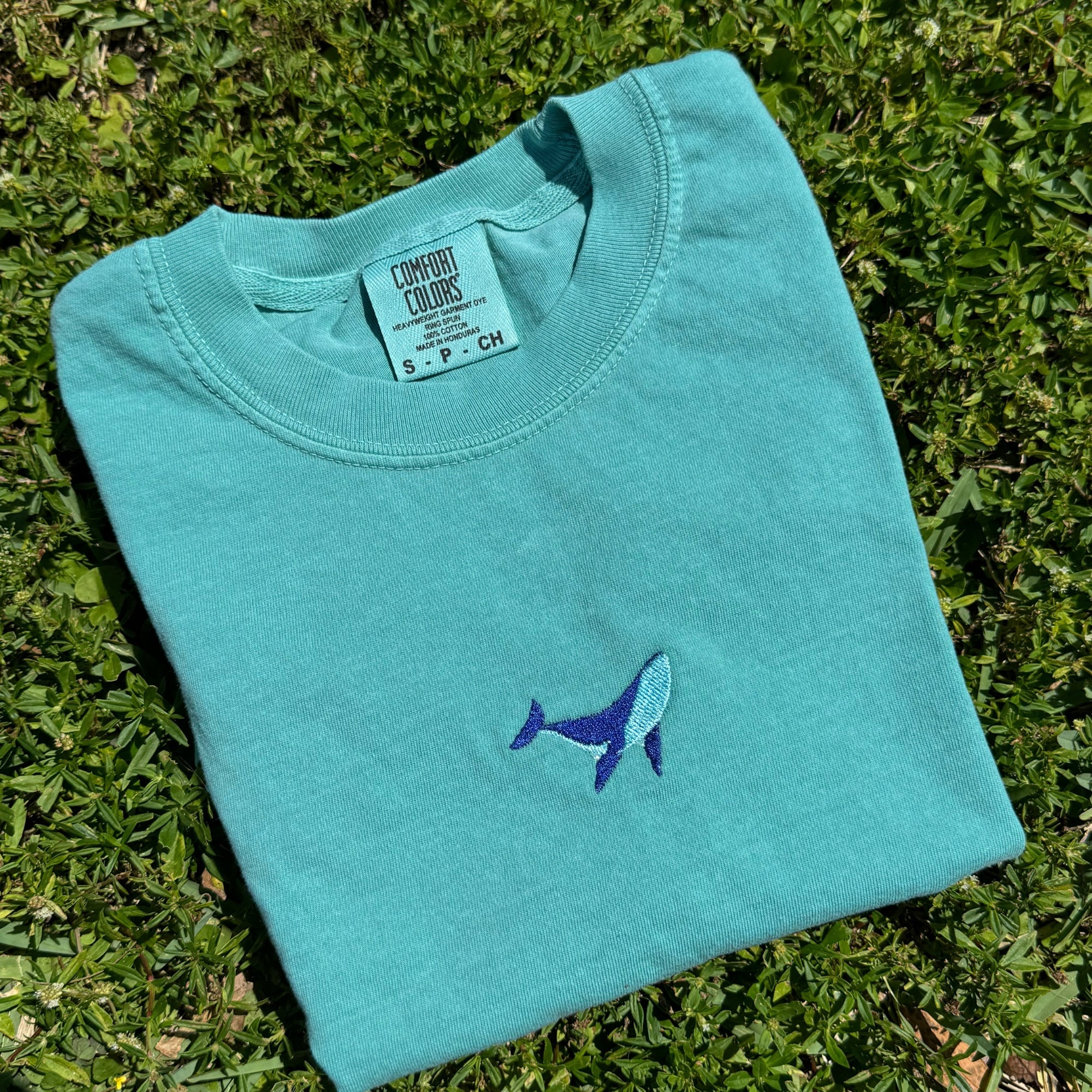 Whale Embroidered T-Shirt