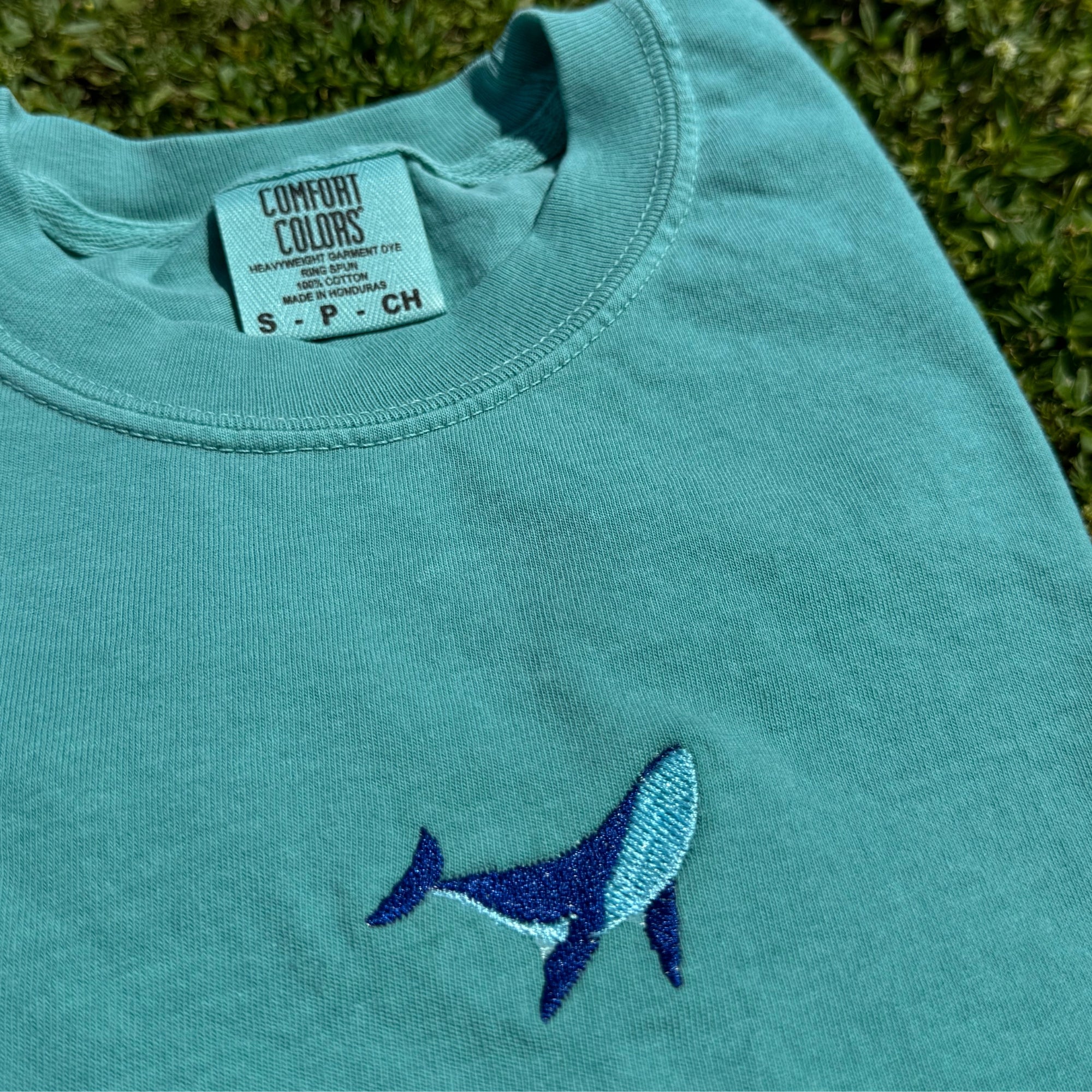 Whale Embroidered T-Shirt