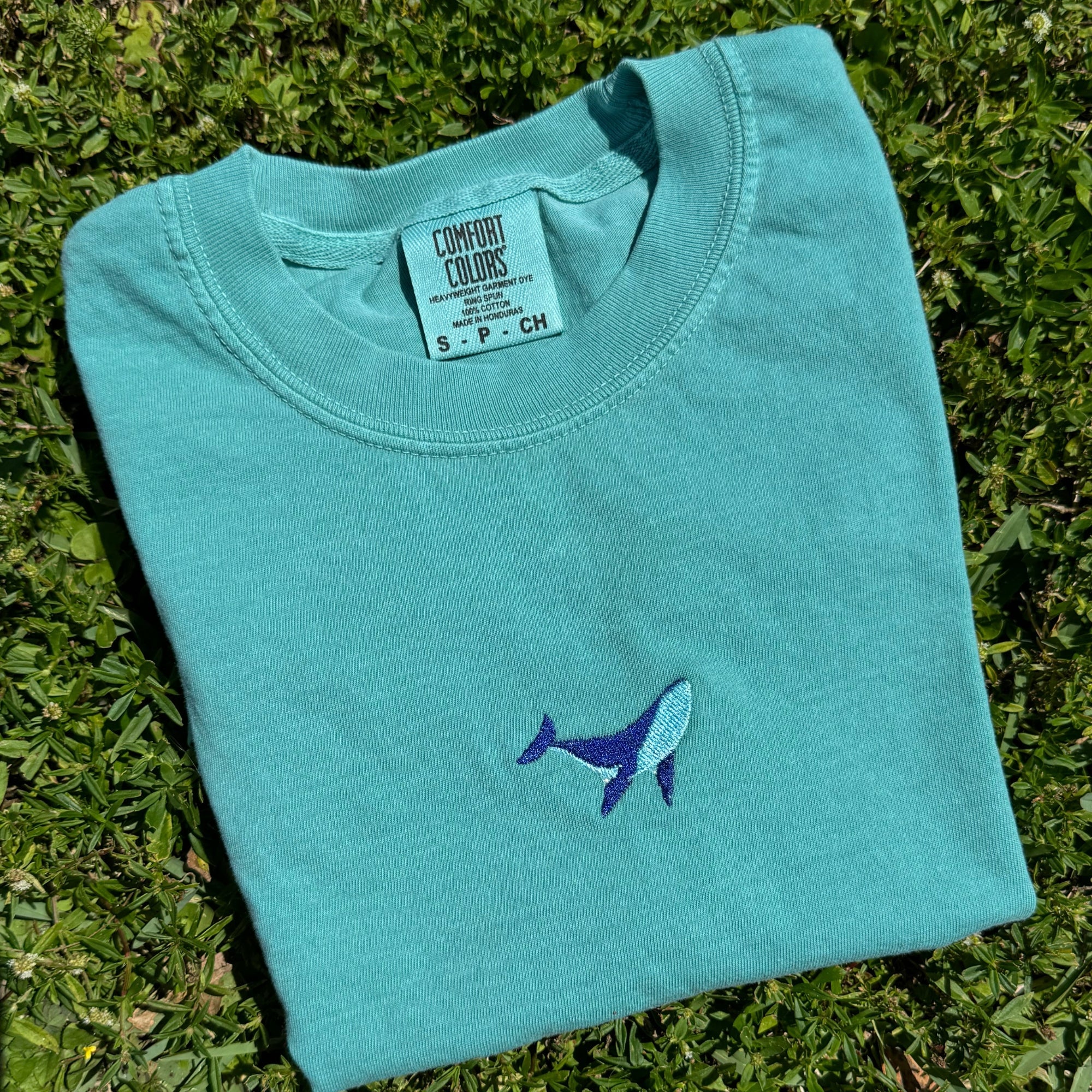 Whale Embroidered T-Shirt